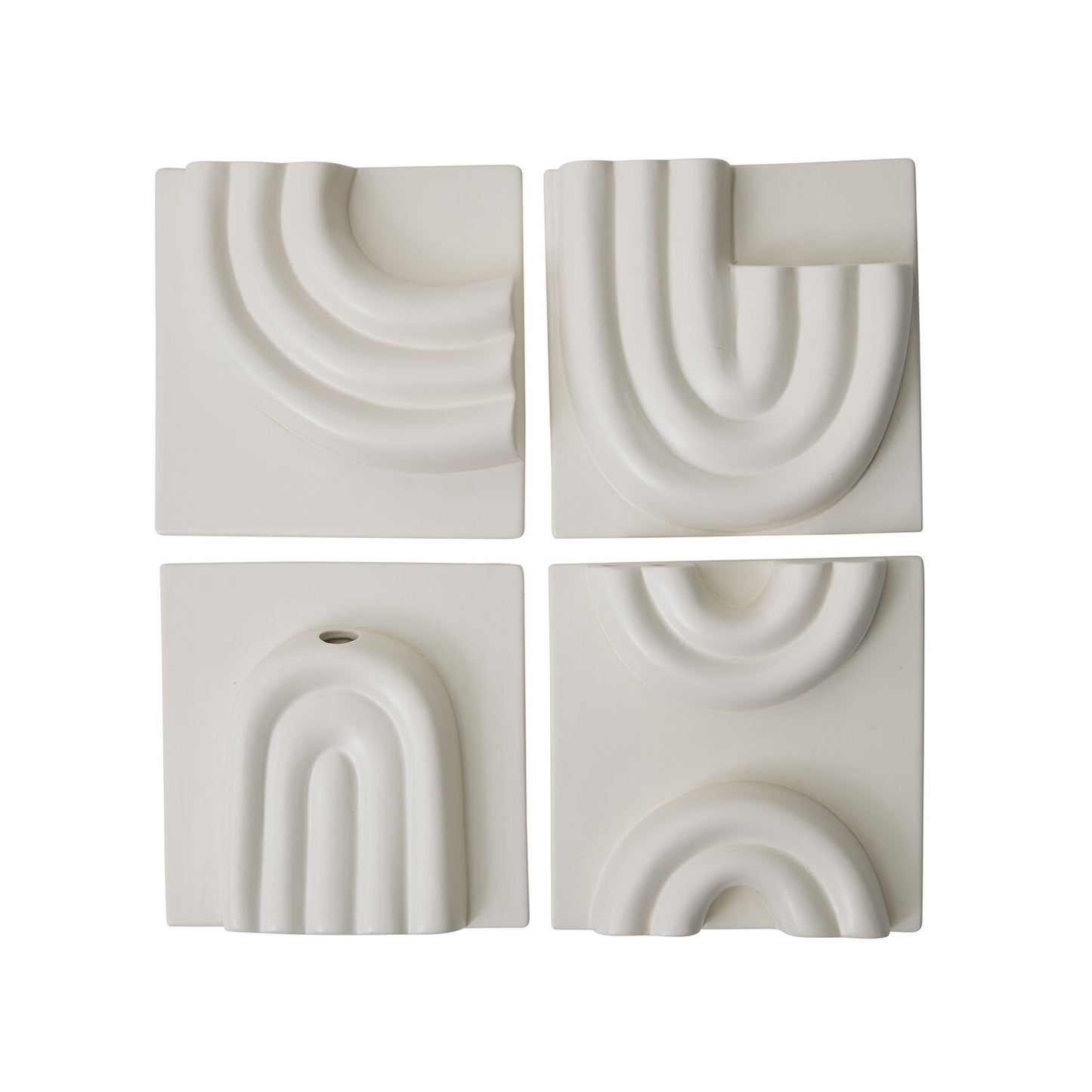 Mara Arched Ceramic Wall Planter - White
