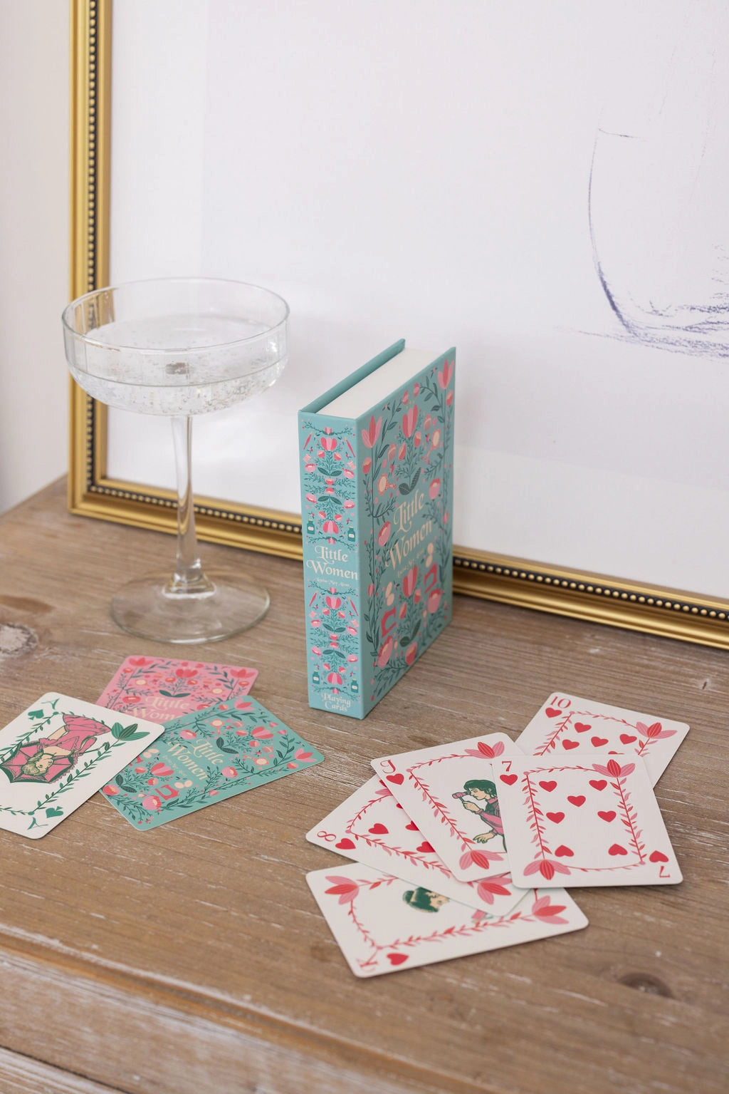 Little Women Playing Cards
