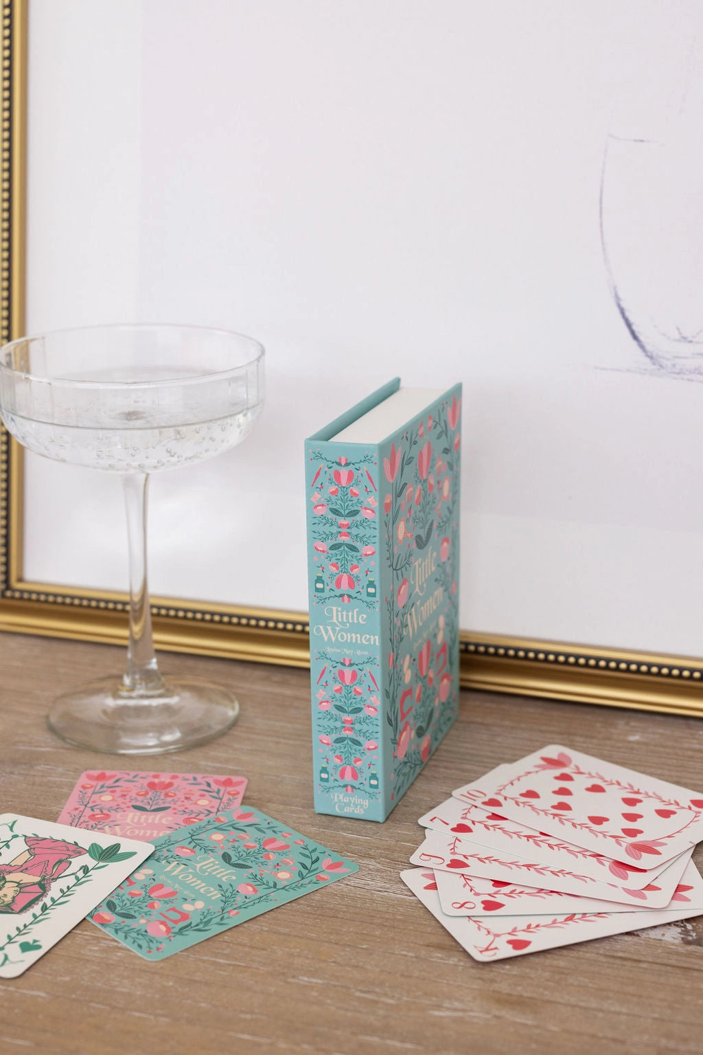 Little Women Playing Cards
