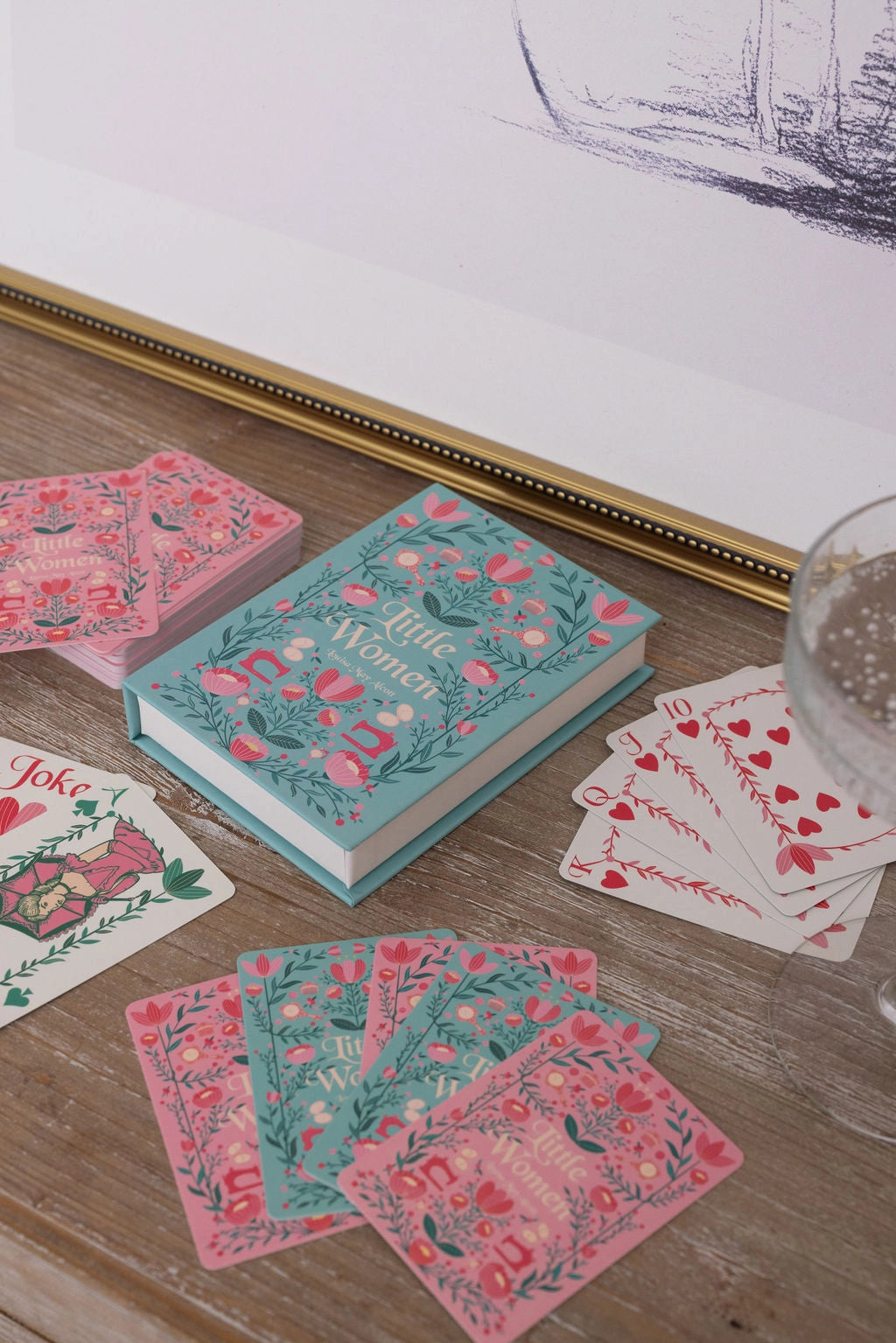 Little Women Playing Cards