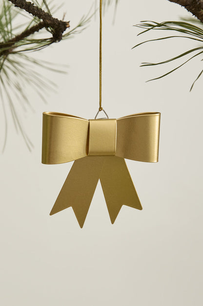 Perfect Bow Metal Ornaments - Gold (Set of 6)