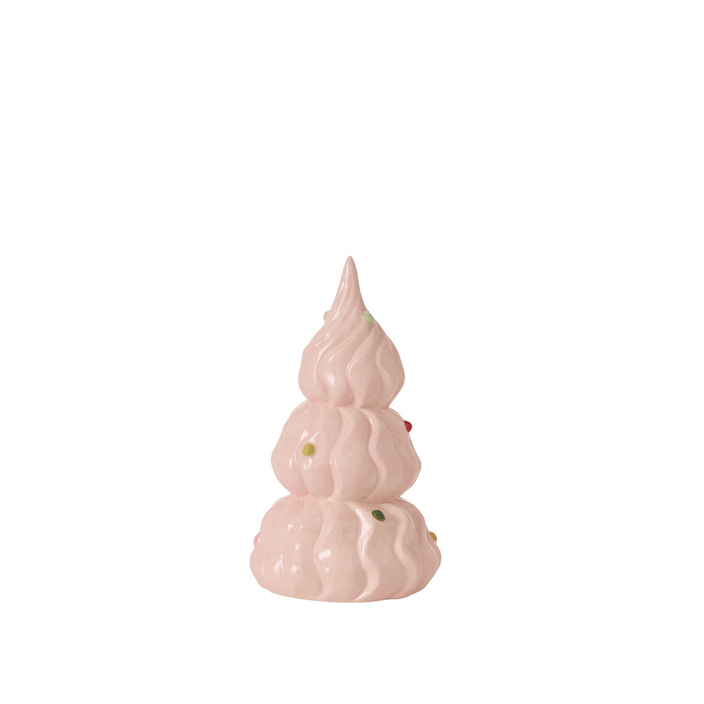 Confectionery Ceramic Christmas Tree - Soft Pink (10")
