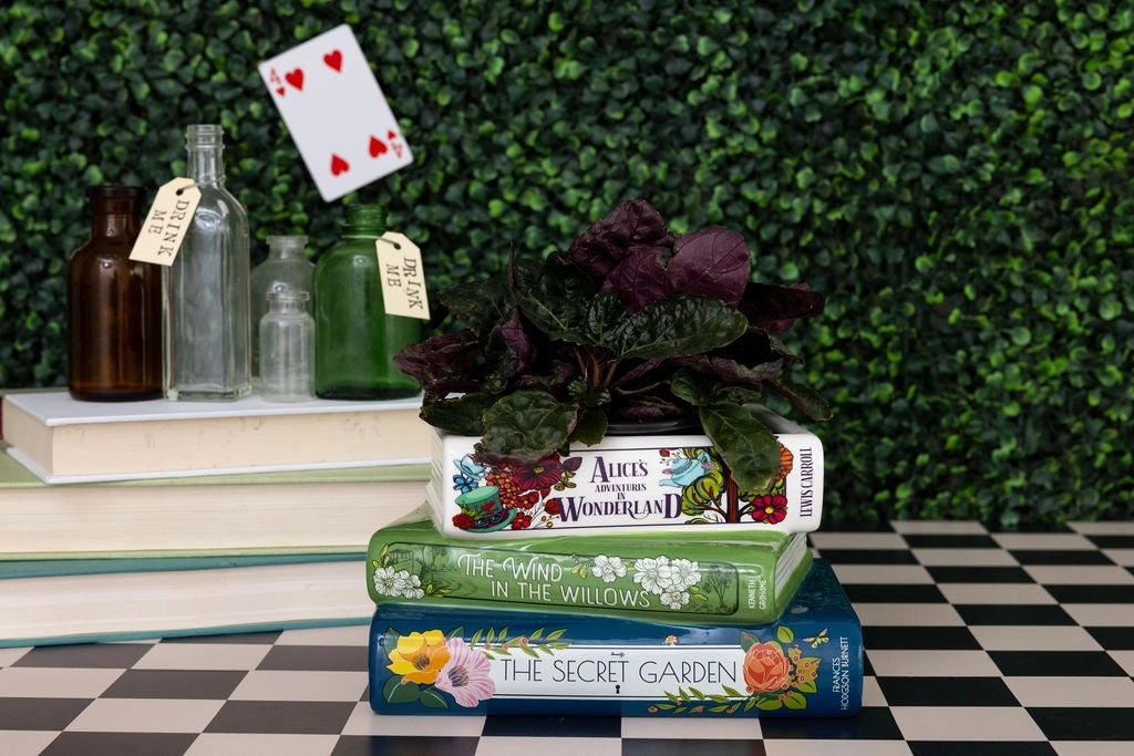 Stacked Books Planter - The Garden Edition