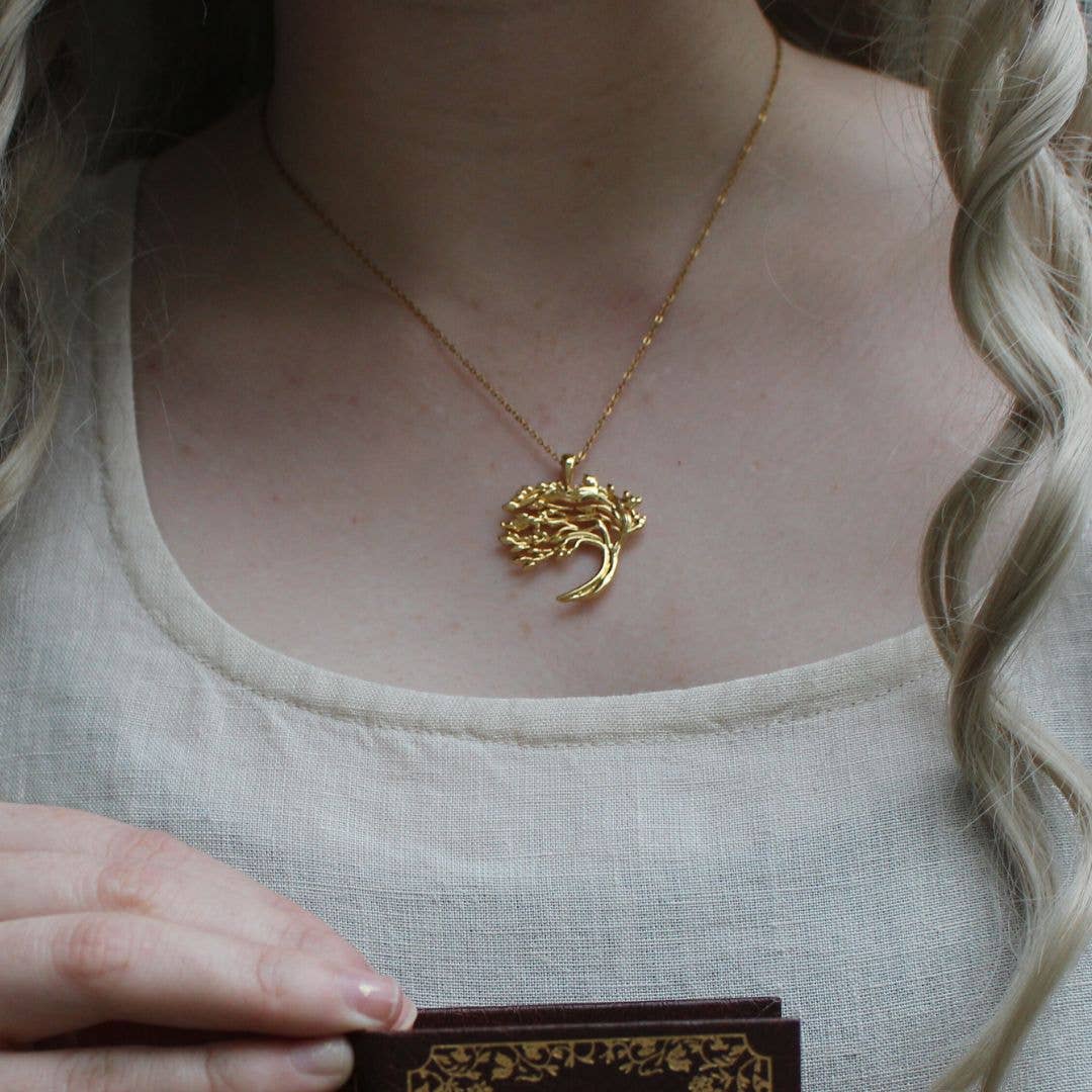 Wuthering Heights Windswept Tree Pendant Necklace
