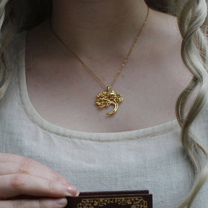 Wuthering Heights Windswept Tree Pendant Necklace