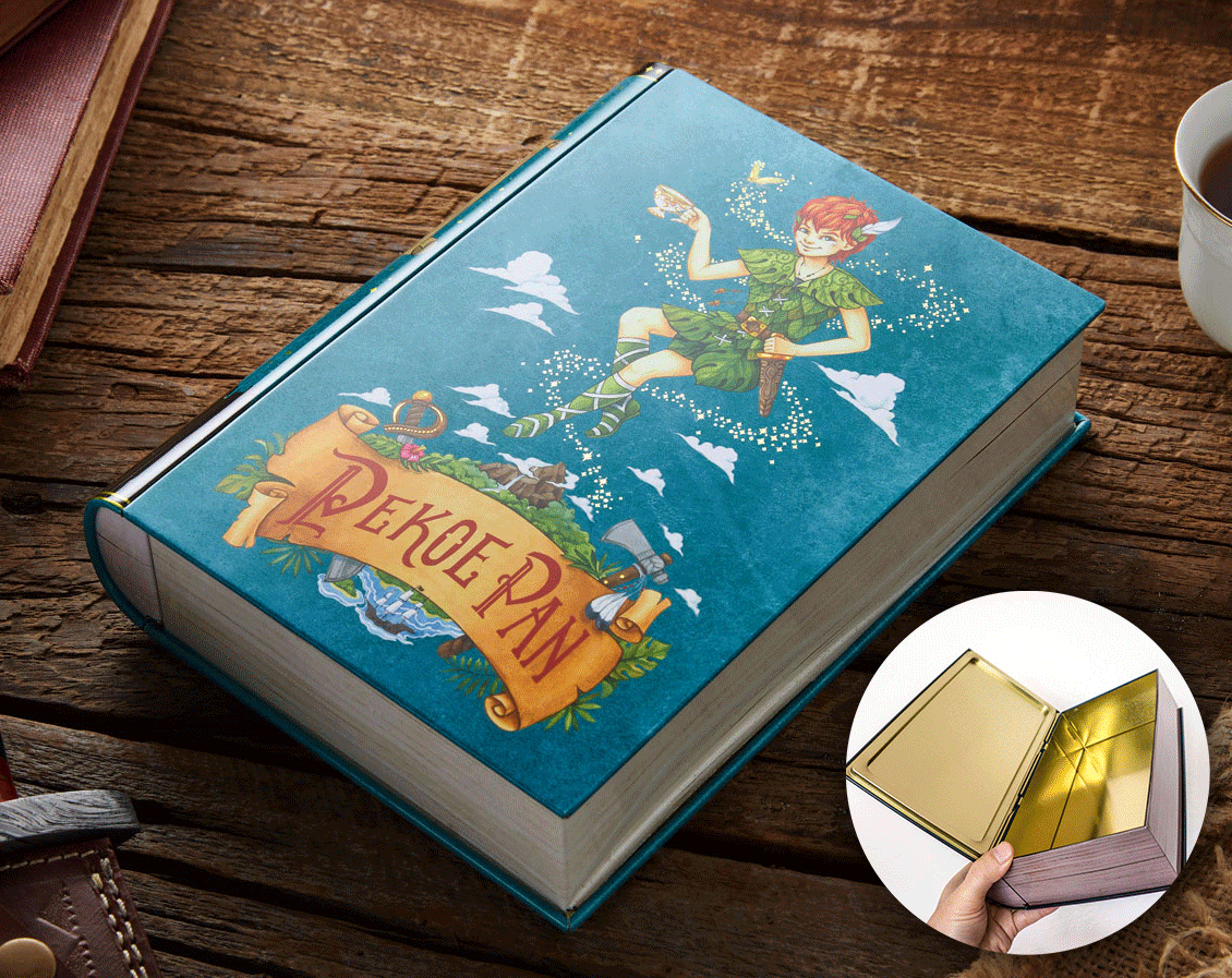 Pekoe Pan Book Tea Tin