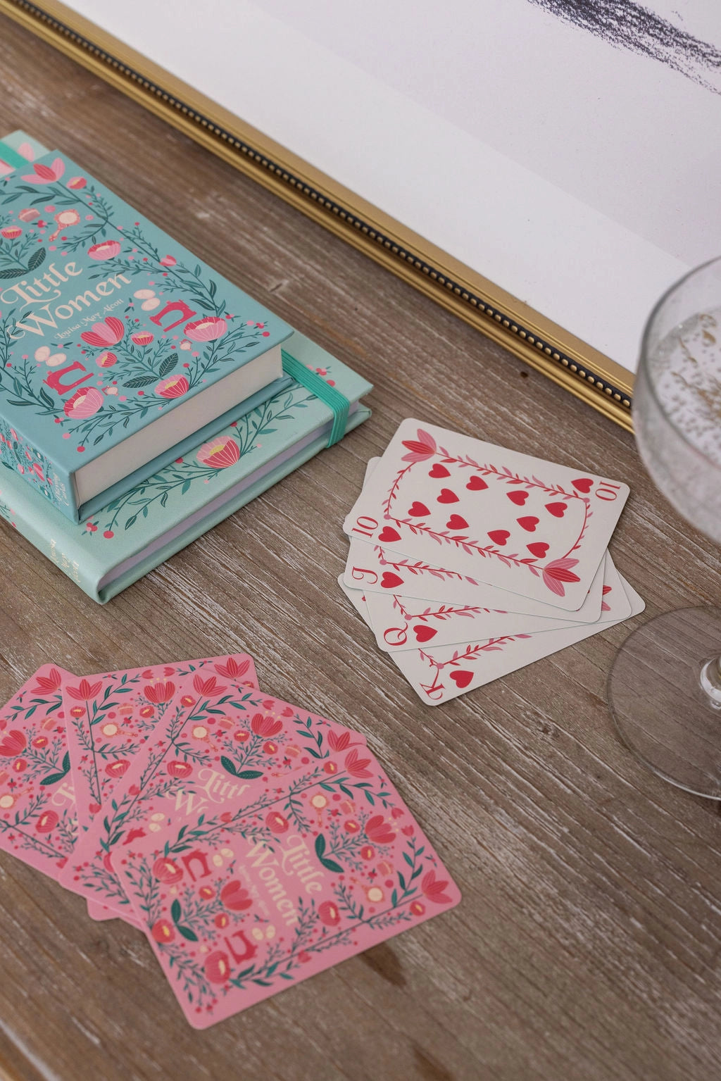 Little Women Playing Cards