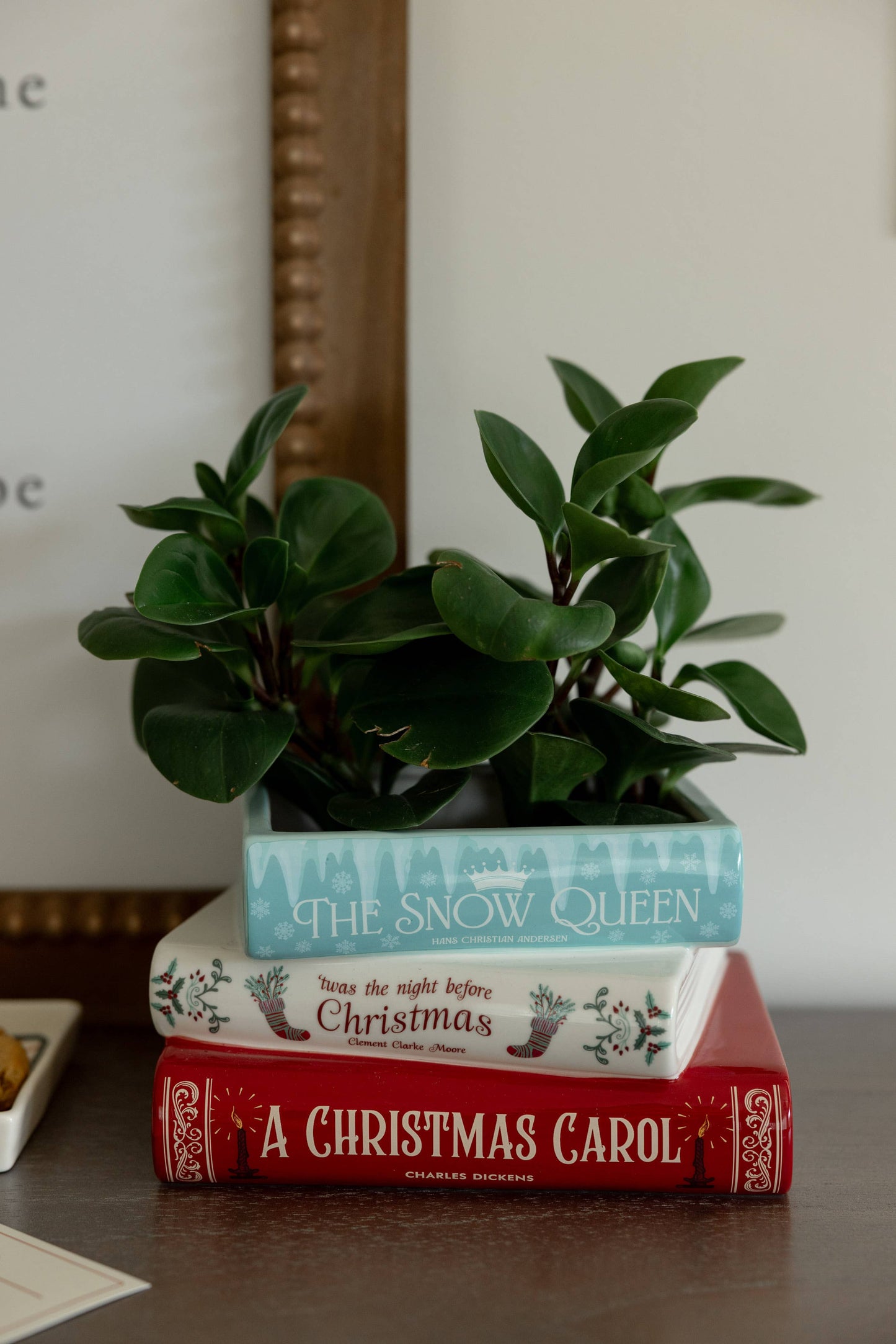 Stacked Books Planter — The Winter Edition