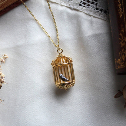 Jane Eyre Birdcage Pendant Necklace