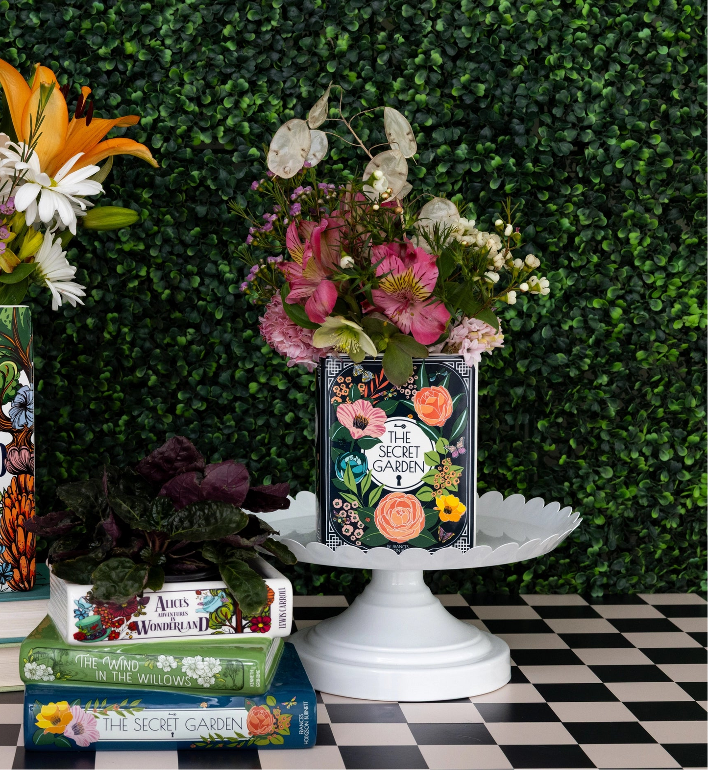 Small Book Vase — The Secret Garden