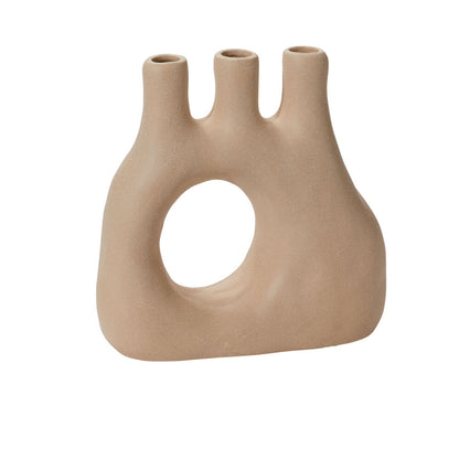 Matis Triple Bud Vase - Off White Sculptural Design