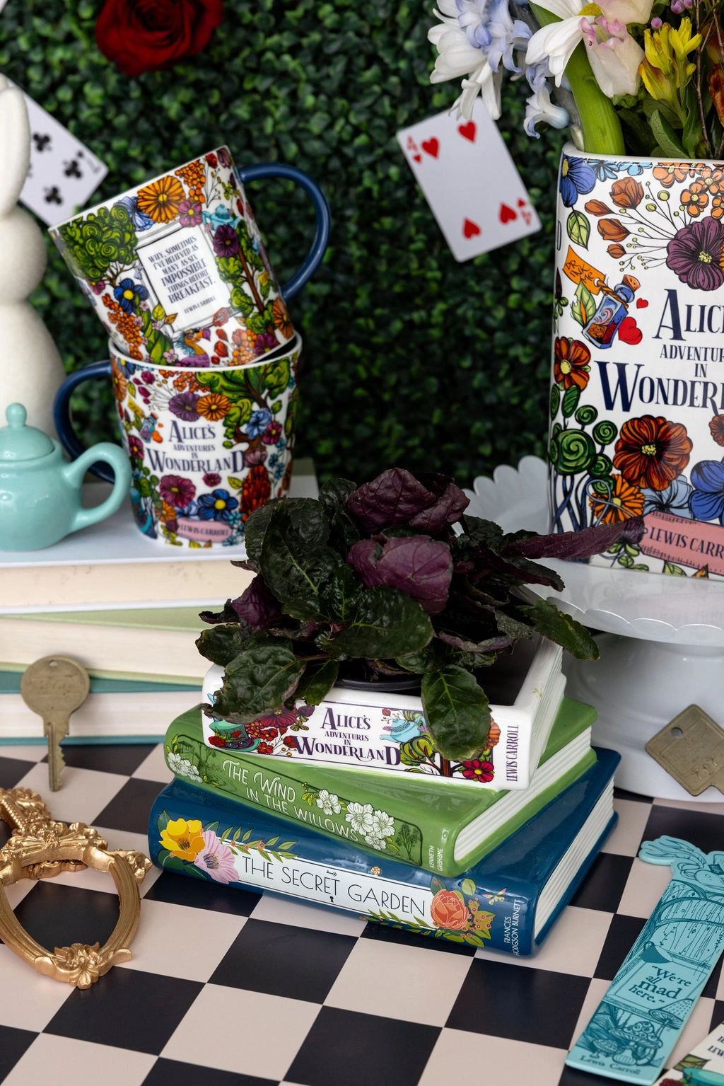 Stacked Books Planter - The Garden Edition