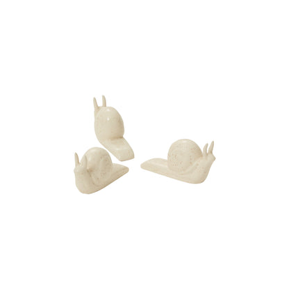Slowpoke Snail Ceramic Pot Feet - White (Set of 3)