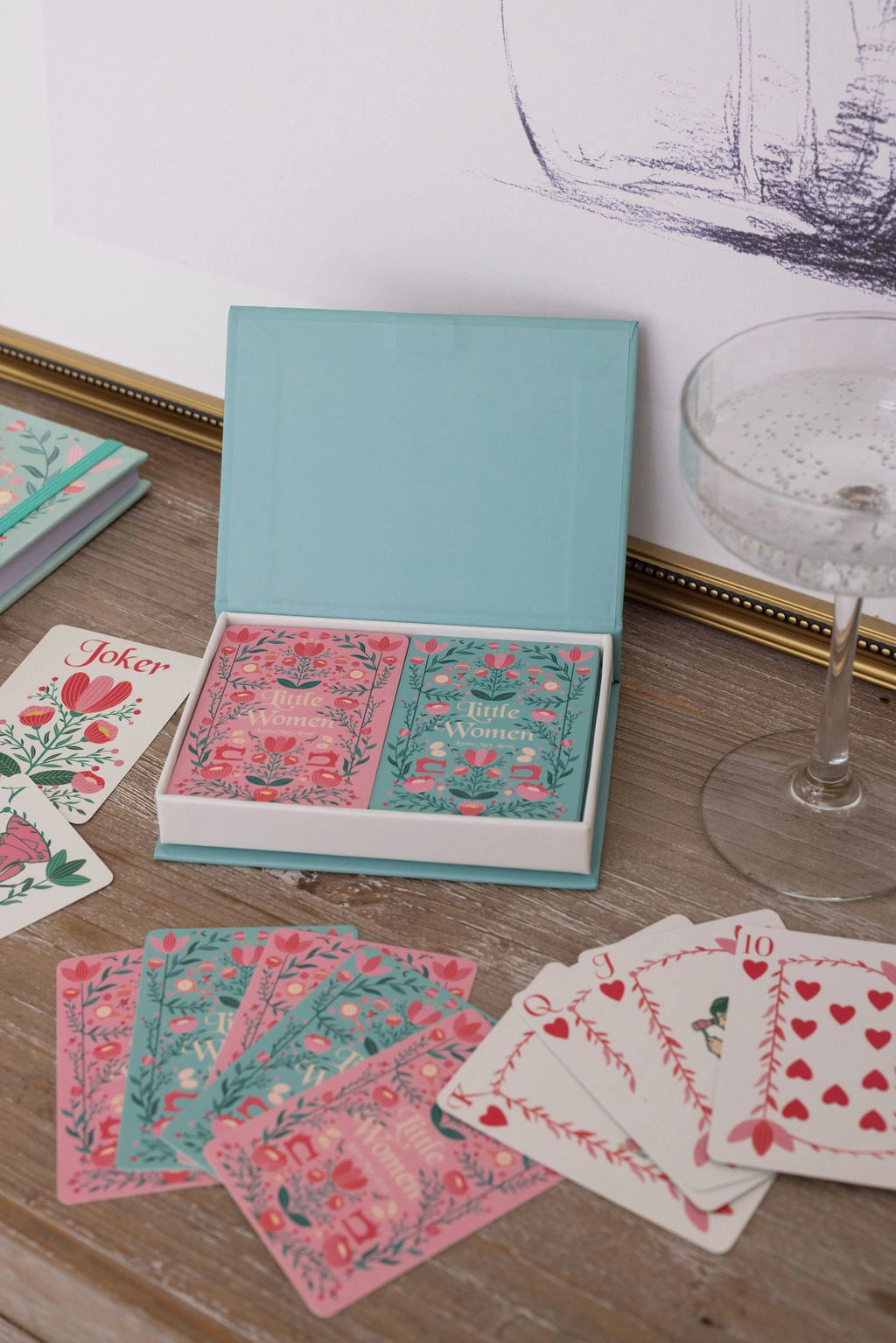 Little Women Playing Cards