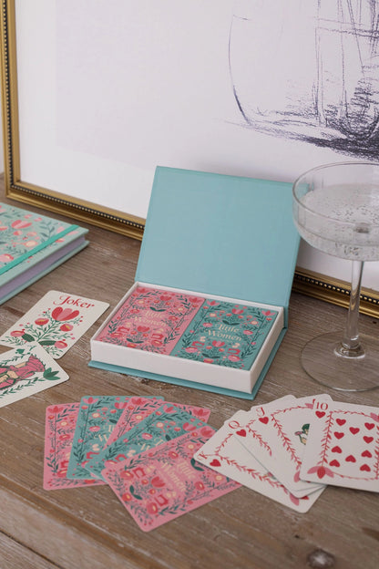 Little Women Playing Cards