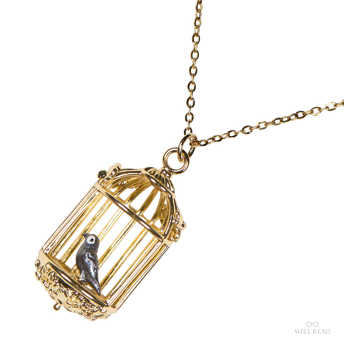 Jane Eyre Birdcage Pendant Necklace