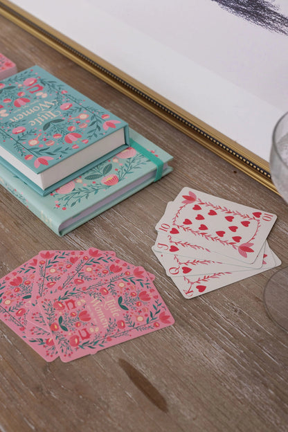 Little Women Playing Cards