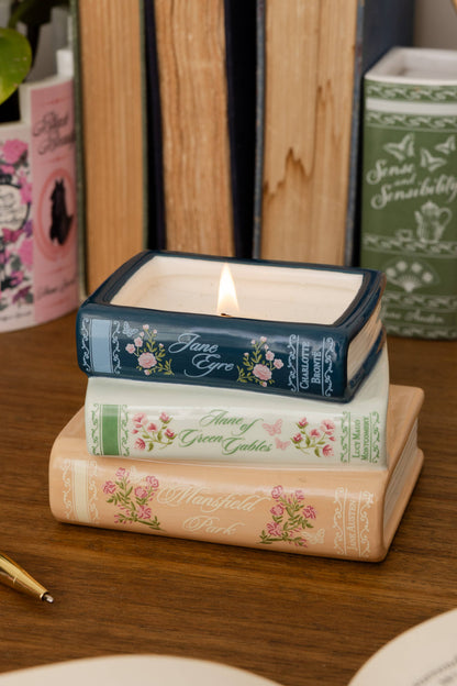 Book Stack Candle — Ladies of Literature