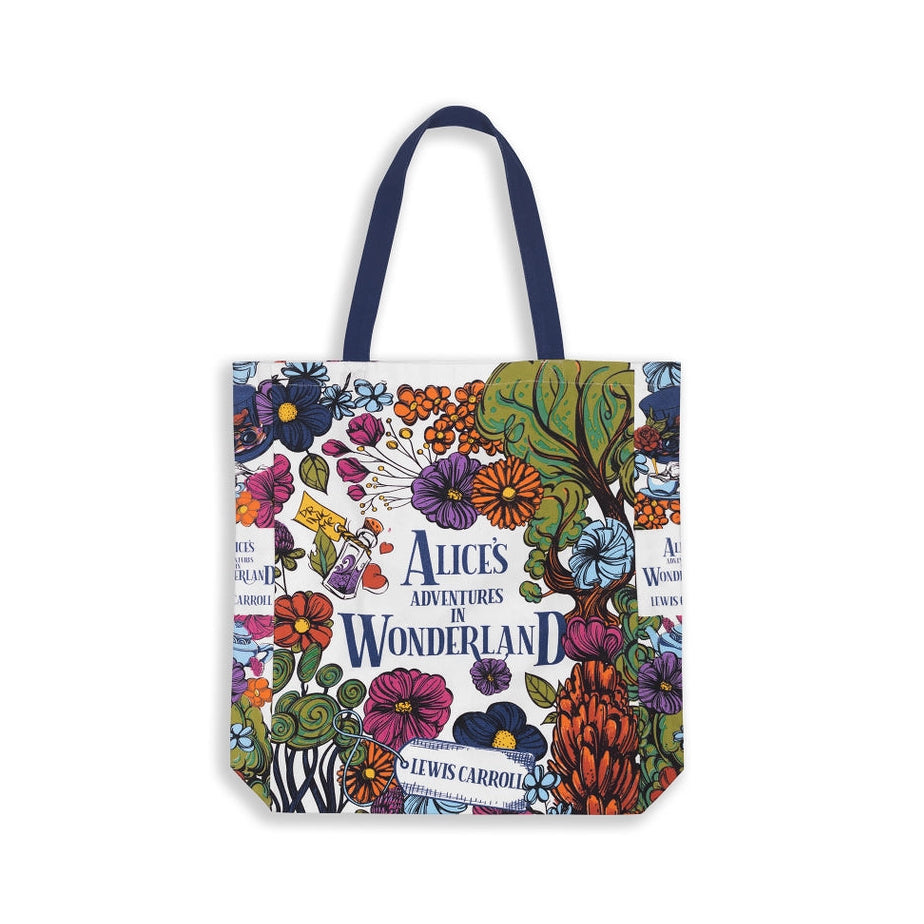 Alice in Wonderland Canvas Tote