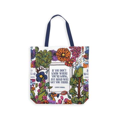 Alice in Wonderland Canvas Tote