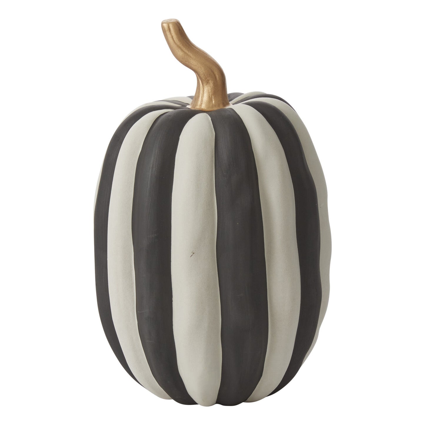 Otho Ceramic Pumpkin - Black & White Matte Finish (Tall)
