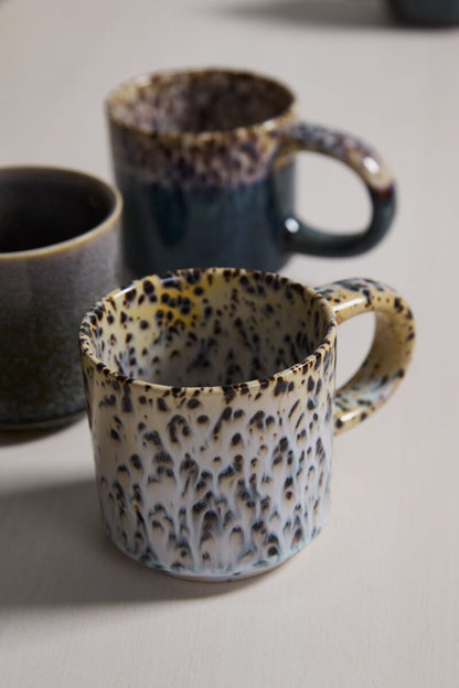 Starling Speckled Ceramic Mug Set - Tan (Set of 4)