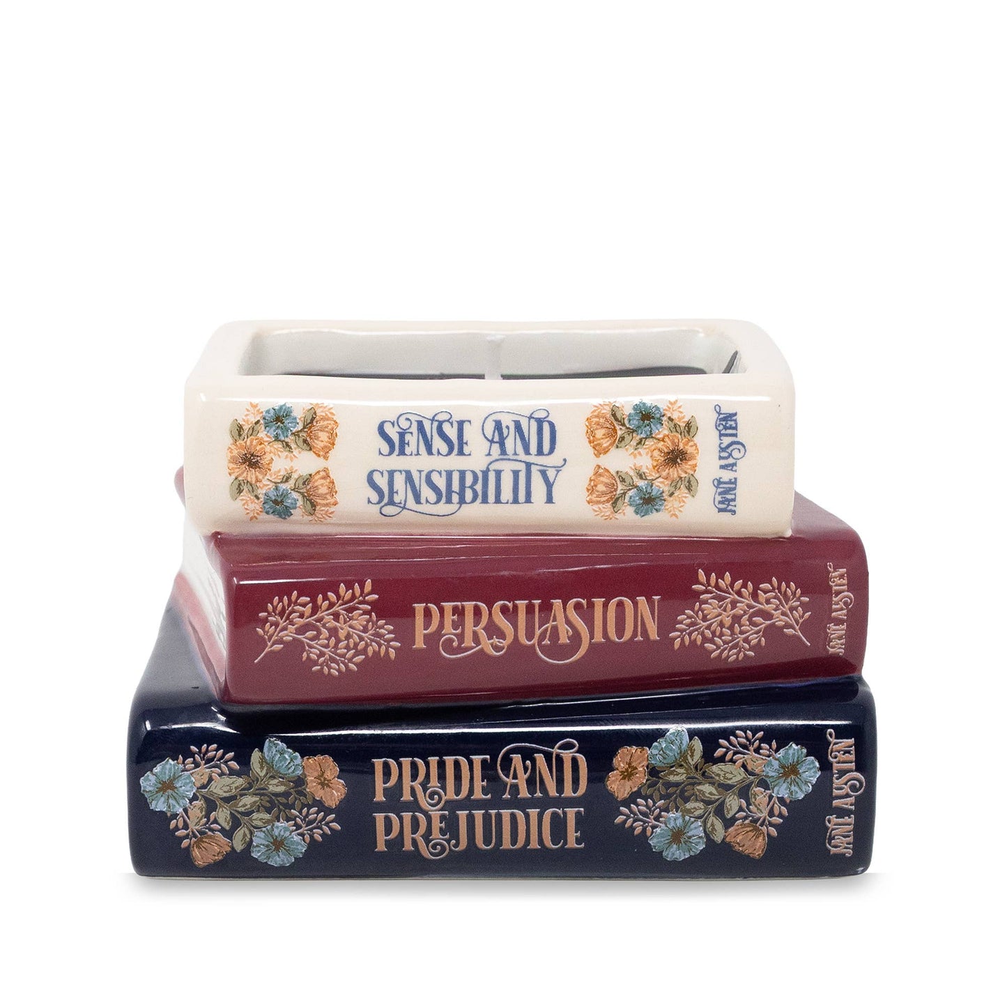Jane Austen Book Stack Candle