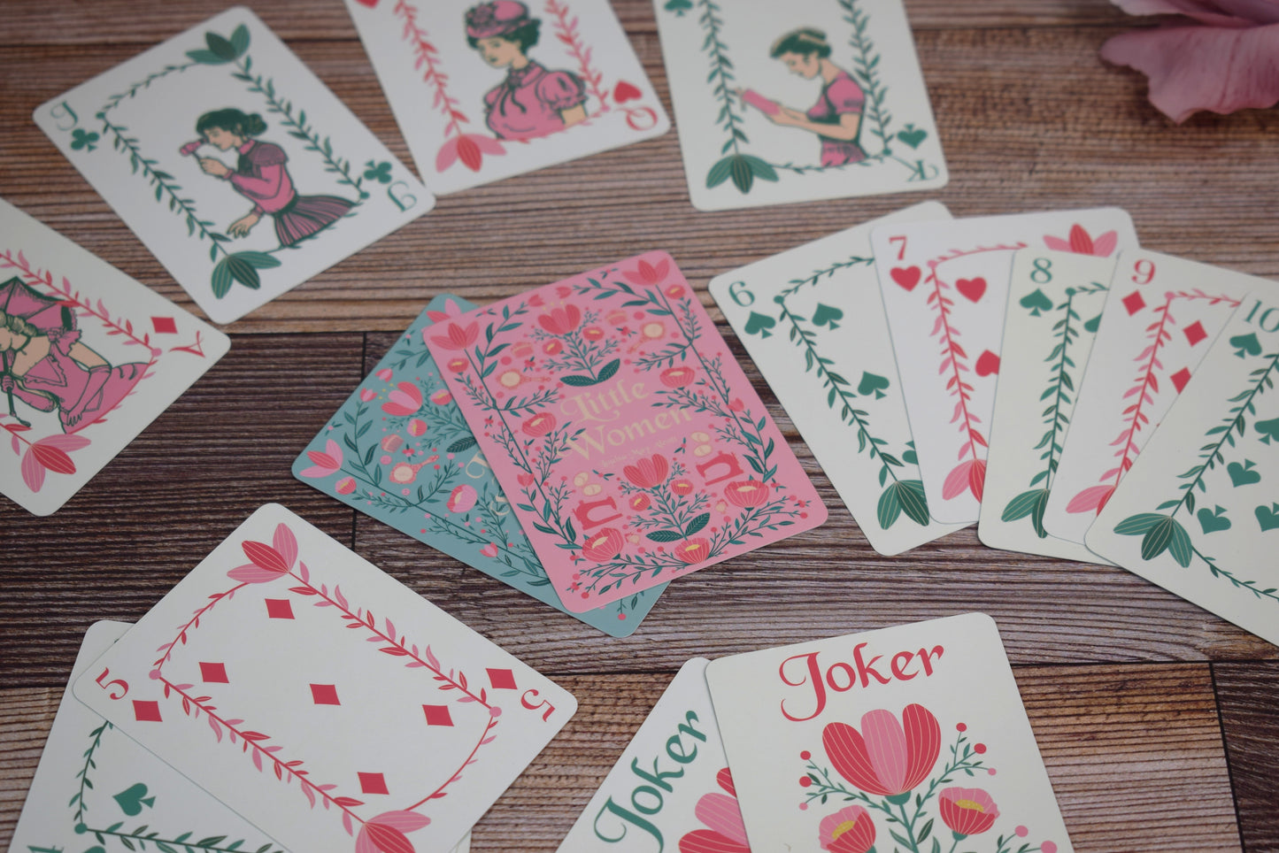 Little Women Playing Cards
