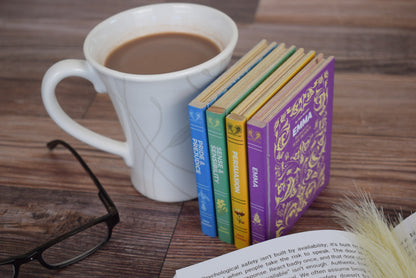 Jane Austen Book Coaster Set of 4