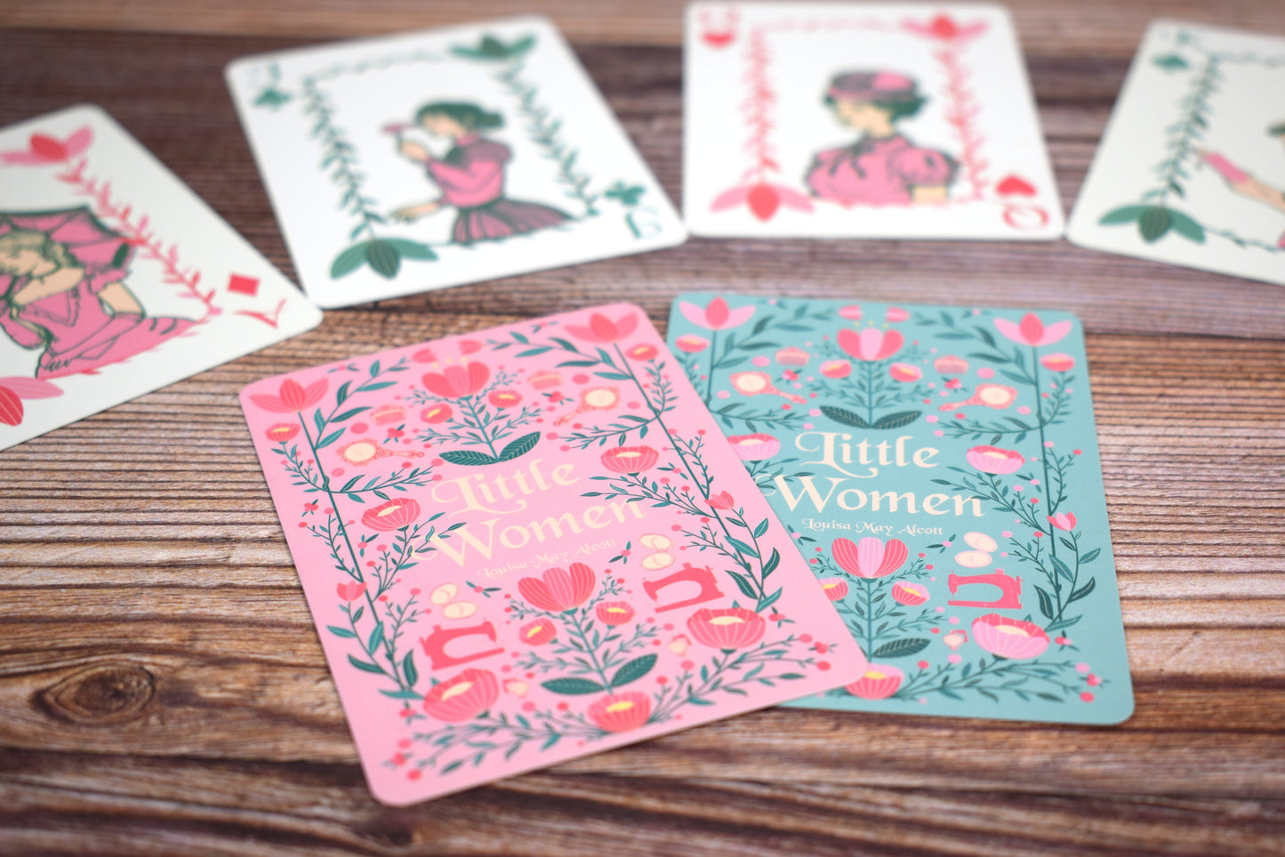 Little Women Playing Cards