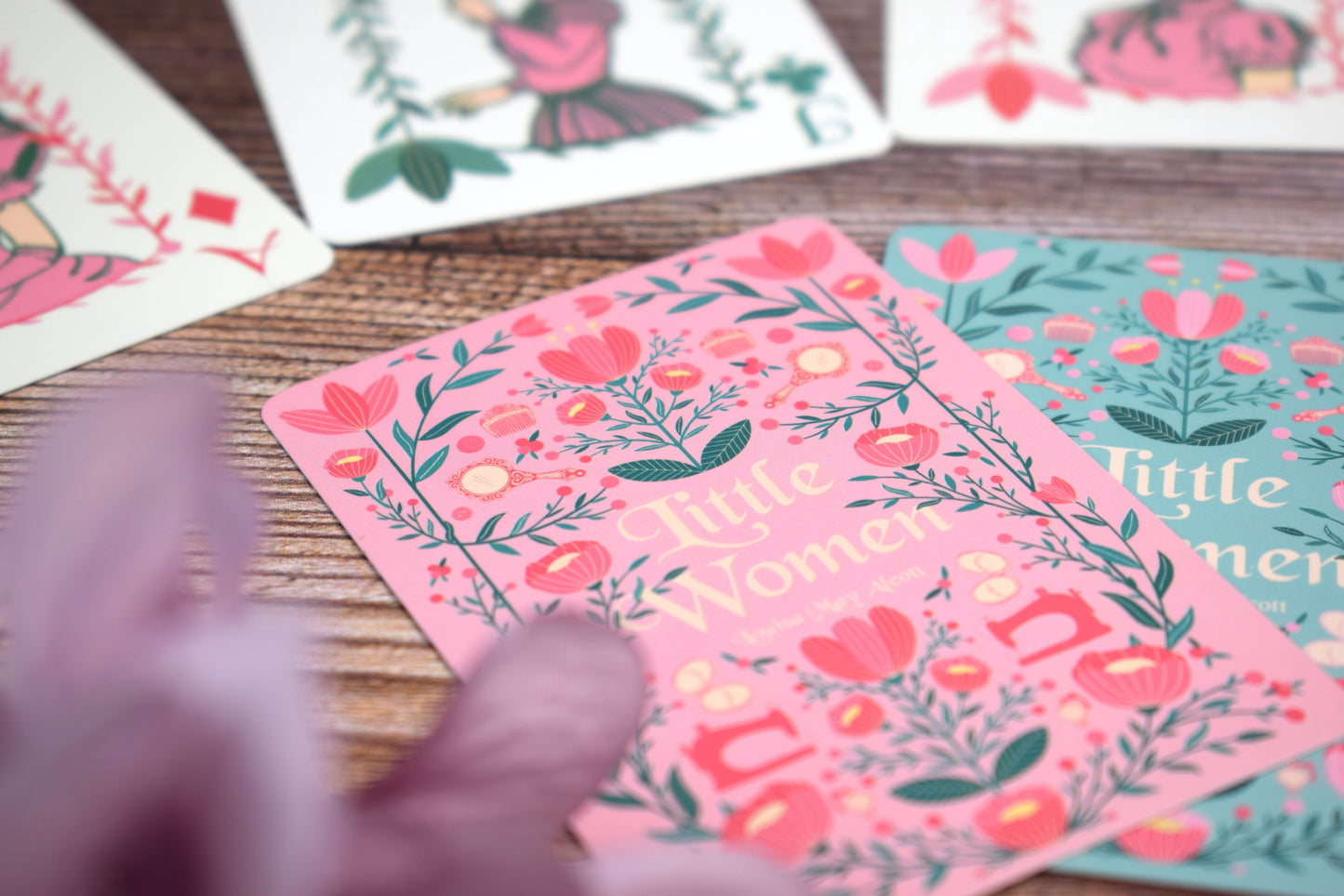 Little Women Playing Cards