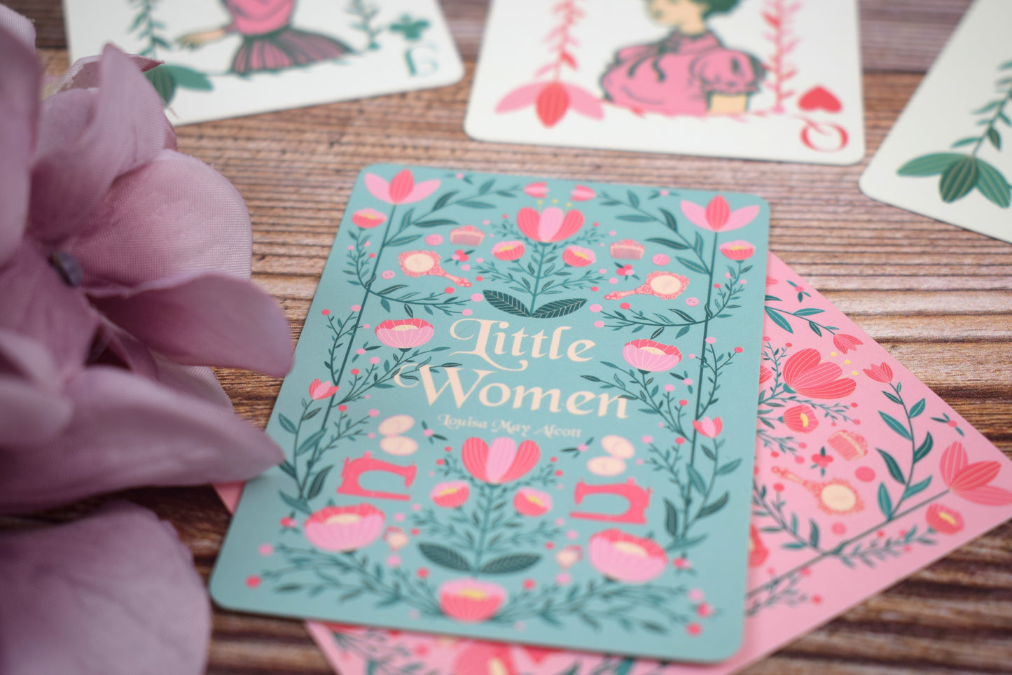 Little Women Playing Cards