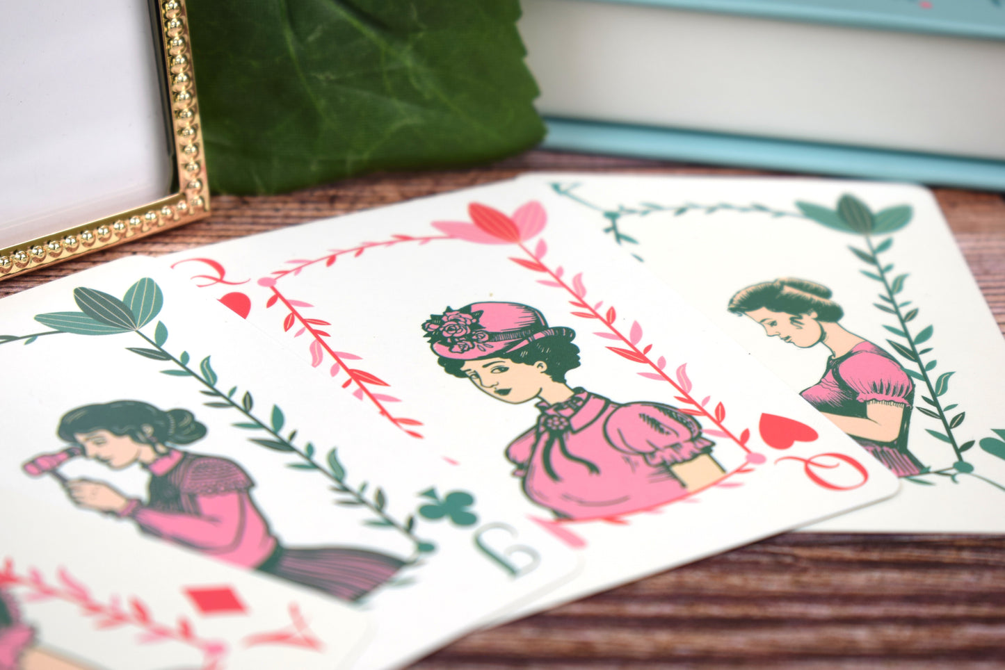 Little Women Playing Cards