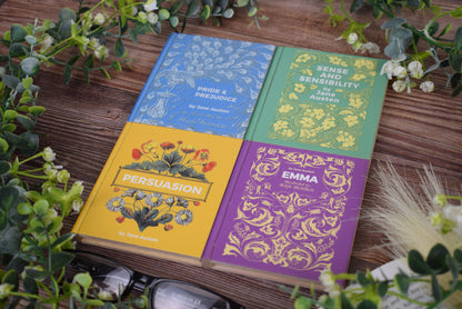 Jane Austen Book Coaster Set of 4