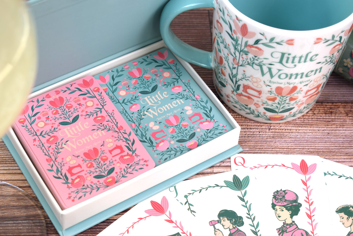 Little Women Playing Cards