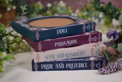 Jane Austen Book Coaster Set