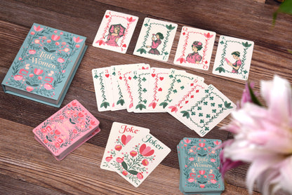 Little Women Playing Cards