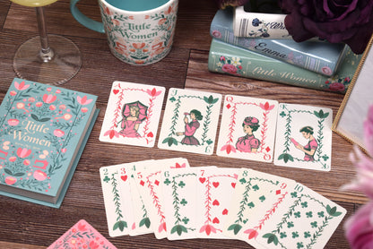 Little Women Playing Cards
