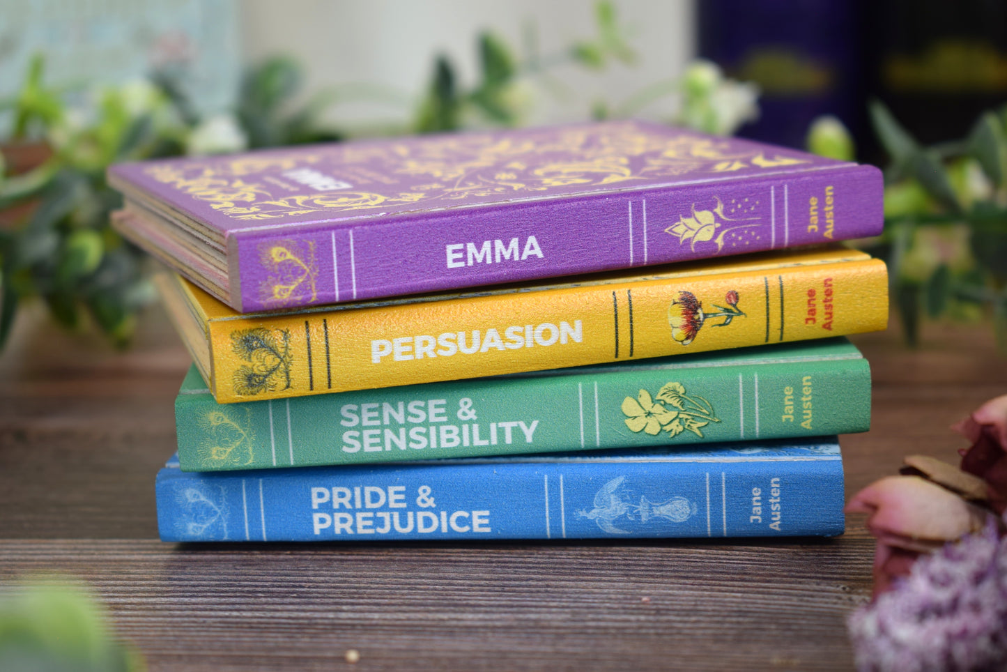 Jane Austen Book Coaster Set of 4