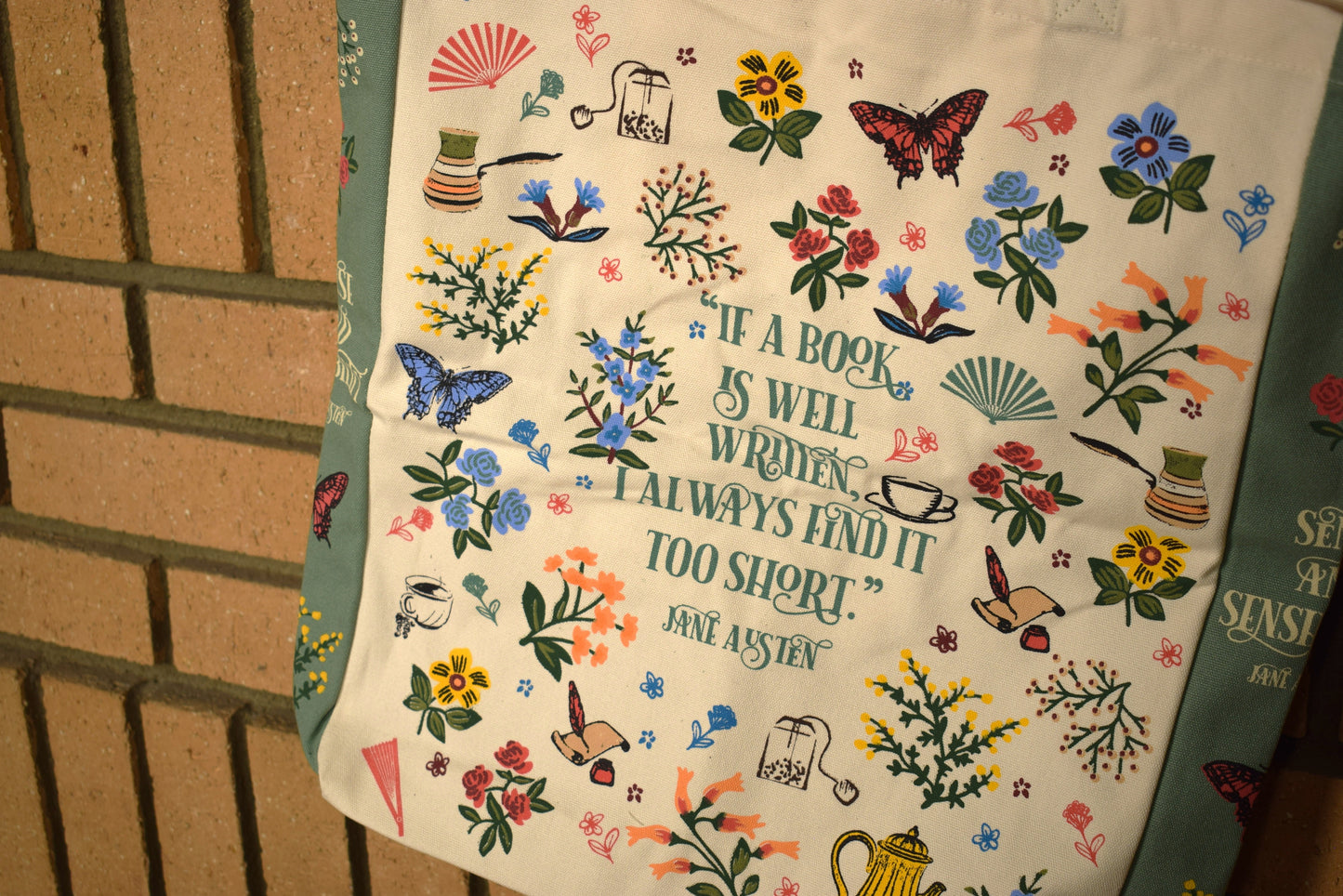Sense and Sensibility Canvas Tote