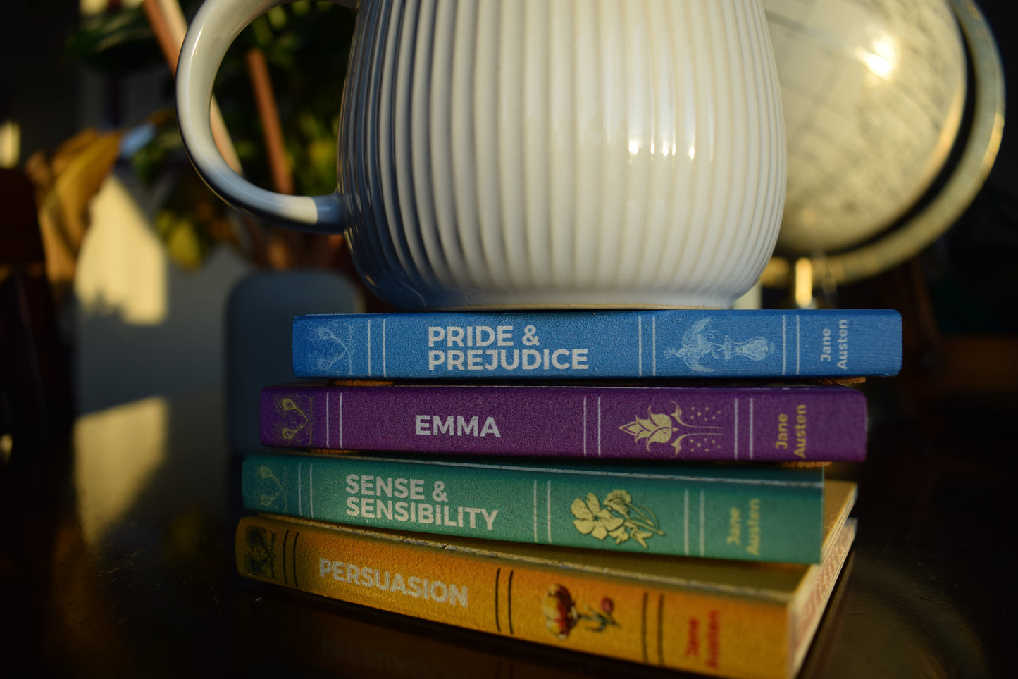 Jane Austen Book Coaster Set of 4