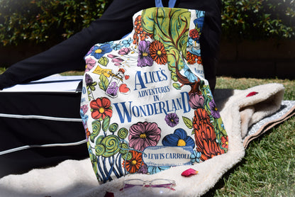 Alice in Wonderland Canvas Tote