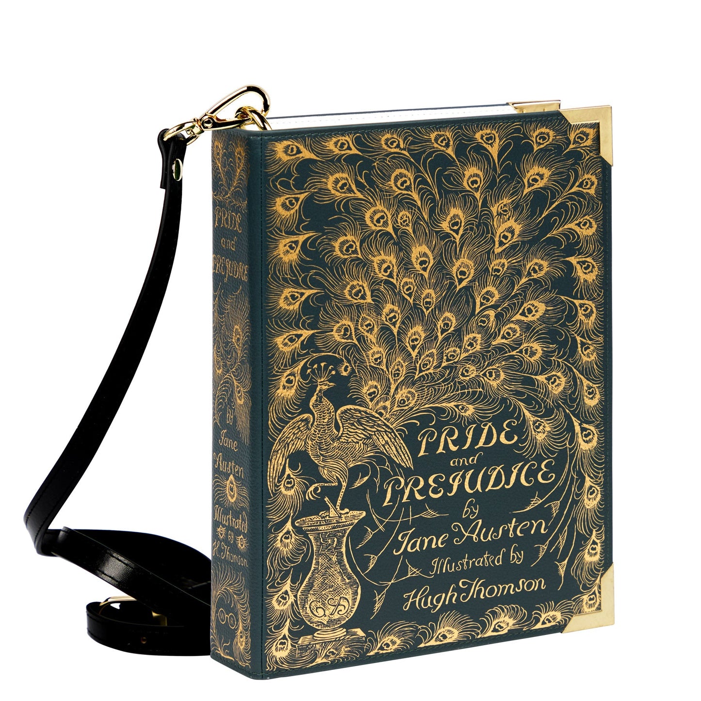 Pride and Prejudice Compact Crossbody Handbag — Gold Foil Edition
