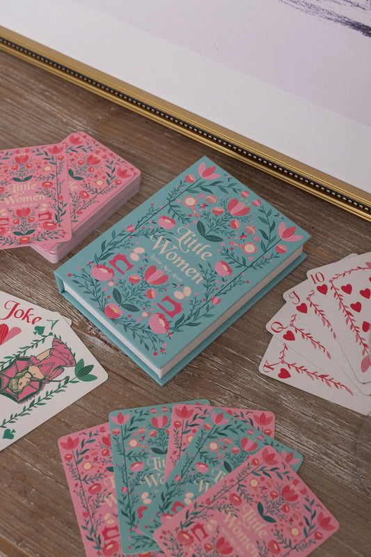 Little Women Playing Cards