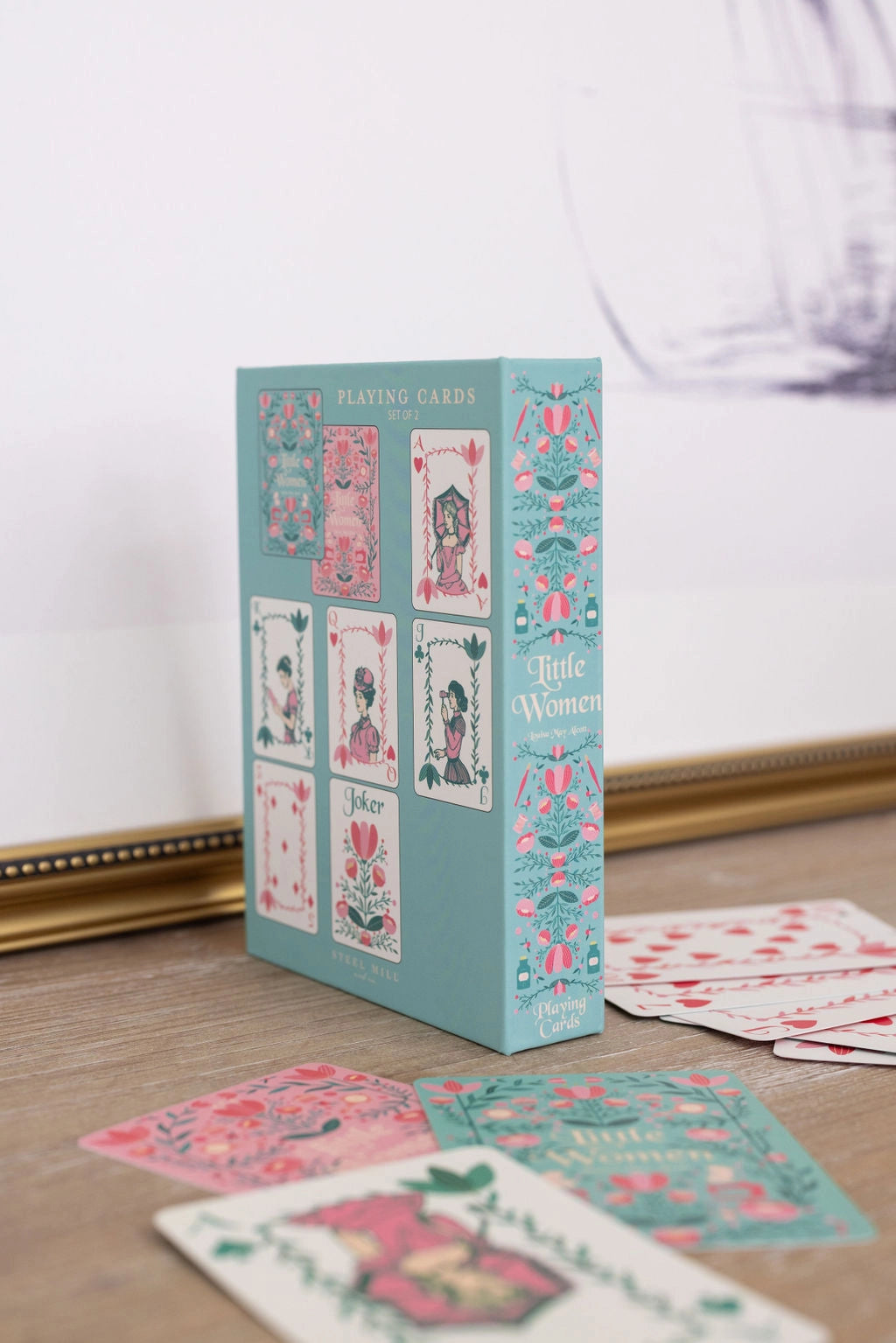 Little Women Playing Cards