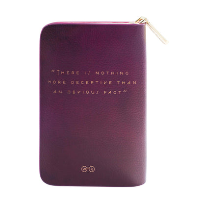Sherlock Holmes Silhouette Zip Around Wallet