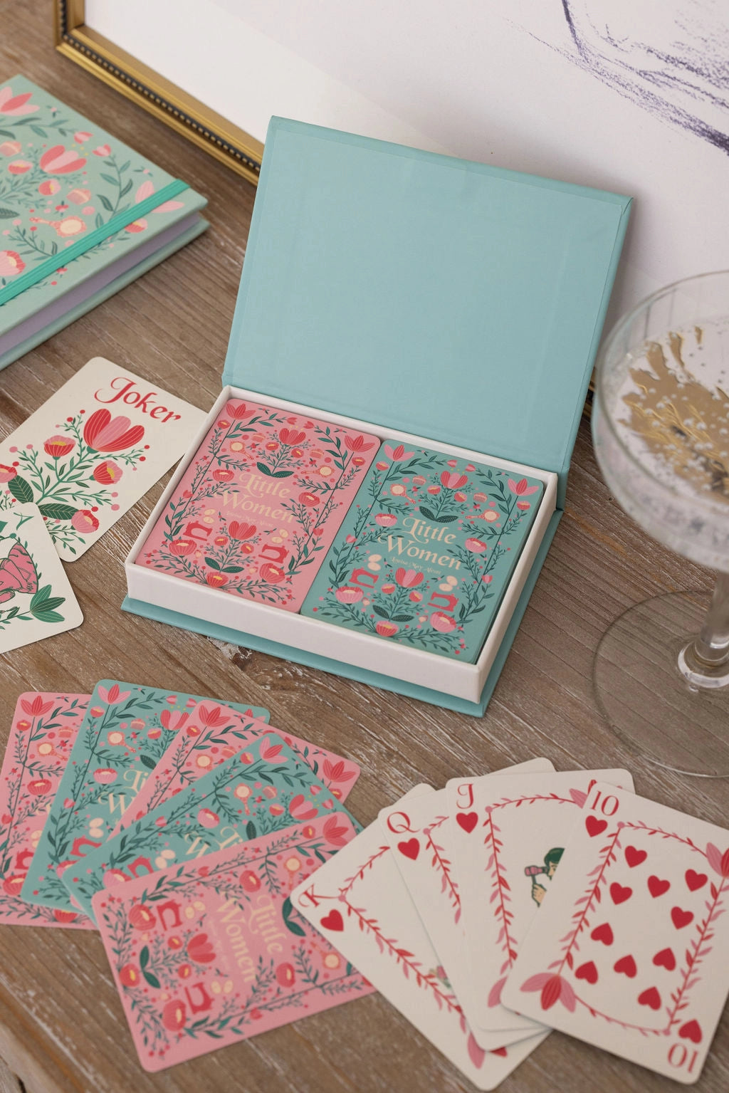 Little Women Playing Cards