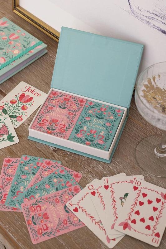 Little Women Playing Cards