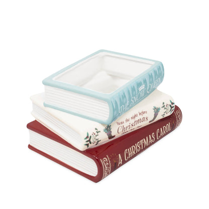 Stacked Books Planter — The Winter Edition