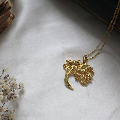 Wuthering Heights Windswept Tree Pendant Necklace
